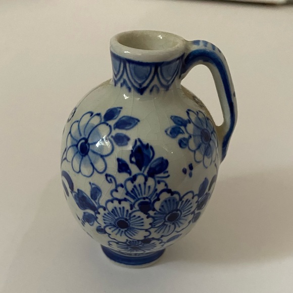 RARE Delft De Porceleyne Fles Holland Netherlands Blue White Miniature Jug 364 - Picture 3 of 11